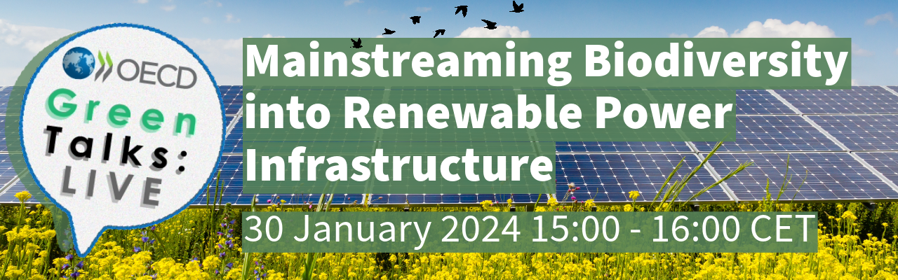 OECD Green Talks LIVE | Mainstreaming Biodiversity into Renewable Power Infrastructure