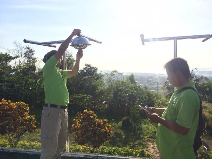 Air sampling in Cambodia