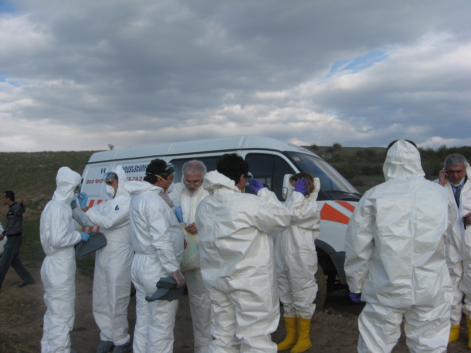 AWHHE experts together with experts from the Netherlands and representatives of the Ministry of Emergency Situations visit the Nubarashen Burial Site of Obsolete Pesticides in Armenia