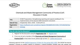 DISCUSSION 4 GUIDE - CHEMICALS AND WASTE MANAGEMENT COP
